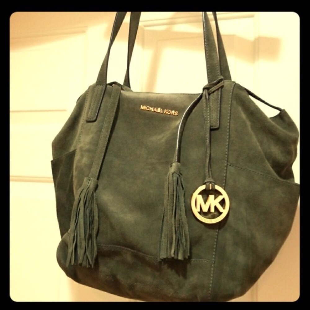 Michael Kors Large Ashbury Suede Tote Purse